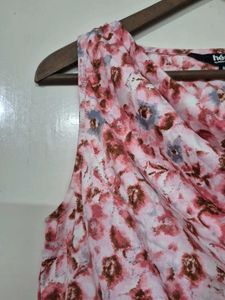 Floral Cowl Neck Top