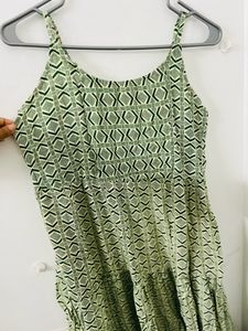 Sleeveless Green Dress