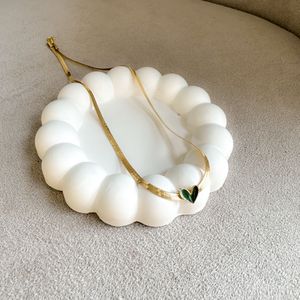 Gold Herringbone Heart Necklace