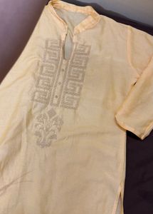 Elegant Light Yellow Kurta32-34