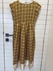 checkered long maxi dress