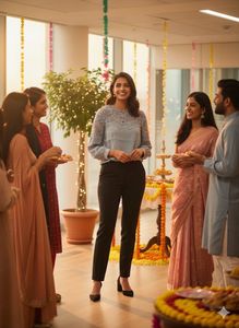 ✨ Serene Style Steal! H&amp;M Lace Yoke Blouse 💙