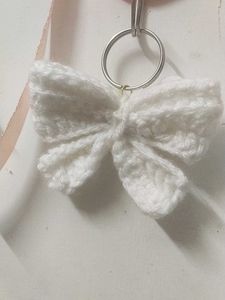 Crochet Bow Keychain