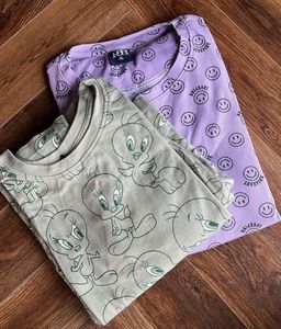 Cute Nightwear with Shorts (Combo Of 2)