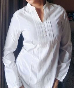 White Pleated Blouse