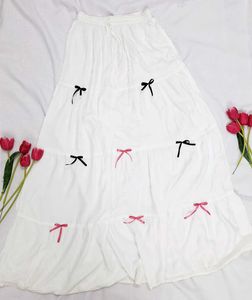 Tiered Korean Bow Coquette Skirt