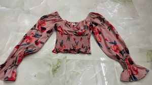 Street Style Store Floral Top | Size XS