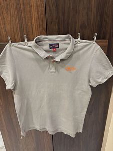 USPA Grey Polo T-shirt