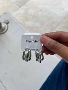 Silver Hoops
