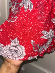 Floral Red Top