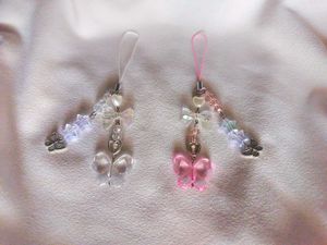 Set Of 2 BUTTERFLY 🦋 PHONE CHARMS