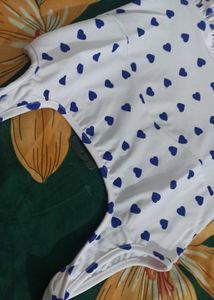 Cute Heart Print Skater Dress