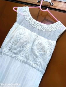 Off White Ethnic Gown 🤍