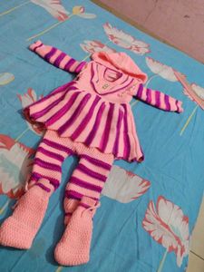 Cute Knitted Baby Dress