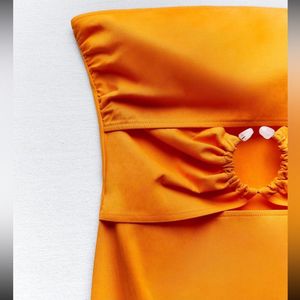 Zara Limited Edition Sexy Cutout Midi Dress