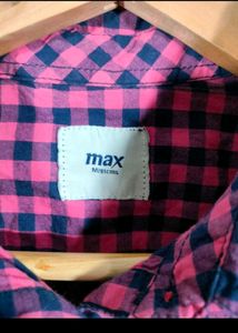 MAX Checked Shirt Top