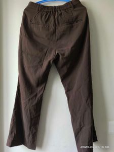 Brown Wide Leg Korean pant