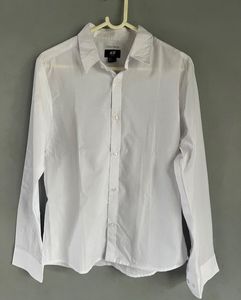 H&amp;M White Easy Iron Shirt