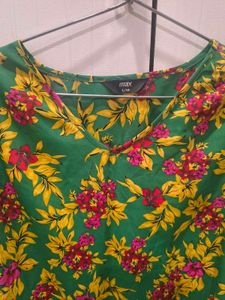 Floral Green Blouse