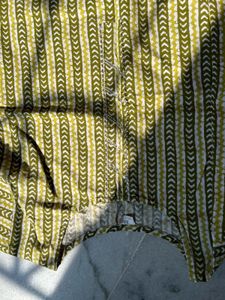 Cotton Green Patterned Kurta