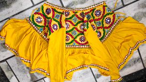 Yellow 🟡 Dhoti With Kurta For Navratri Festival