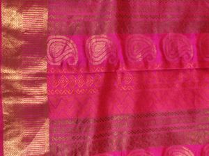 Pink Pure Kanchipuram Silk Saree