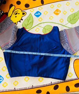 Blue Silk Lehenga Skirt