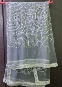 Silver Netted Dupatta