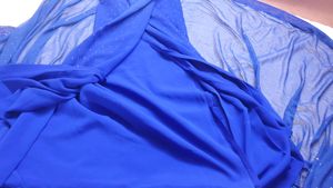 Royal Blue Dress Material