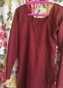 Maroon Short Kurti - Elegant and Chic! ❤️