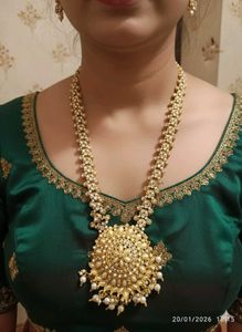 heavy long stone neckpiece