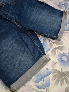 Denim Blue Shorts For Women (M)💙