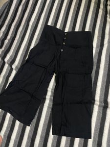 Black Bottom Flared Palazzos Trouser
