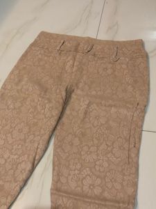 Brown Flower Print Jagging 🤎