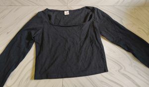 white and black crop top