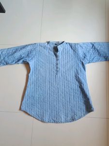Denim Kurta