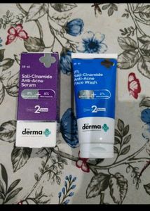 Derma Co. Anti-Acne Serum & Face Wash