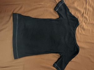 H&amp;M Black Ribbed Top