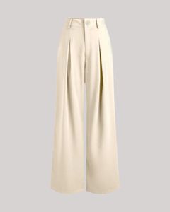 Korean Style Trousers In Off-White