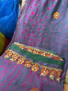 Embroidered Floral Saree - Stunning Design!