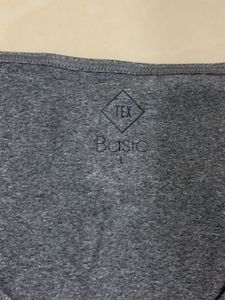 Gray V-Neck Tee