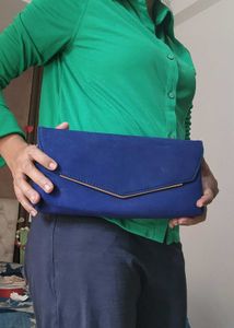 Dorothy Perkins Elegant Blue Clutch