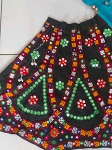Ethnic Embroidered Skirt &amp; Blouse
