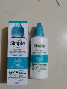 Simple UltralightLiquid Moisturizer &amp; FREE Serum