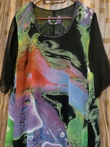 Kathleen Berney Printed Free size Dress/Top