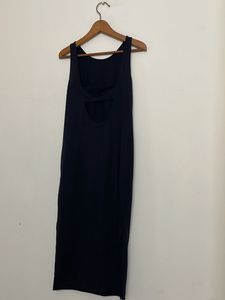 Back open Bodycon Slit Dress