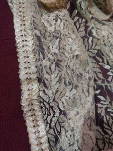 Elegant  Golden Net Dupatta