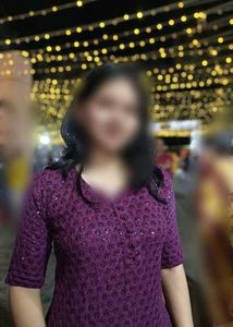 Burgundy Sequined Kurti