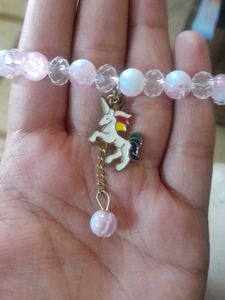 Unicorn Charm Beaded Bracelet