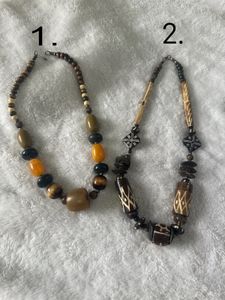 Bohemian Wooden Neckpiece